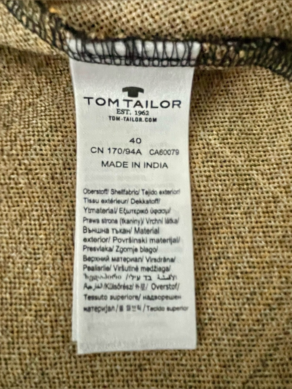 Tom Tailor Classic Houndstooth 1/2 Sleeve Funnel Neck Mini Dress EU 40/ US 8 - Picture 14 of 16